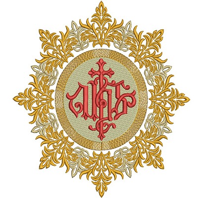 Matriz de matriz Matriz De Bordado Medalha Ihs